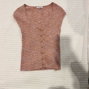 Madewell size medium scoop neck short sleeve sweater